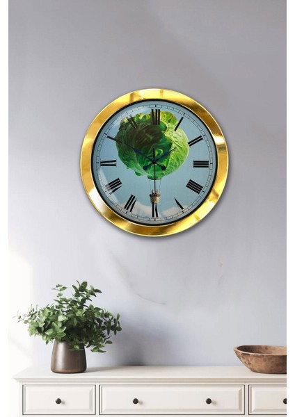 36 cm altın renkli modern metal duvar saati, şık ve kullanışlı tasarım fiyatları