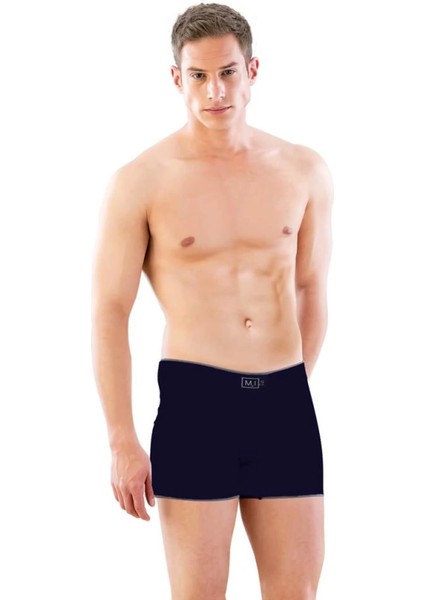 Modlive Lacivert Mı Emay 2108 Seamless Uzun Erkek Boxer