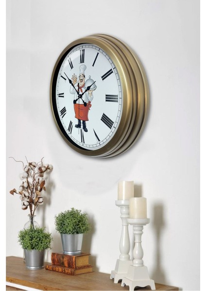 40 cm Çok Renkli Modern Metal Mutfak ve Duvar Saati, Şık ve Zarif Tasarım modelleri