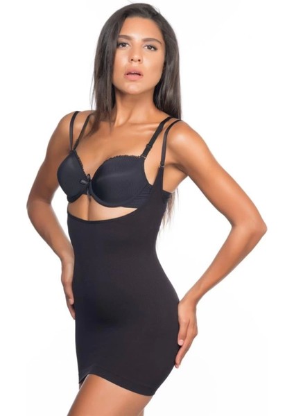 Modlive Siyah Emay 5043 Göğsü Açık Masajlı Korse fiyatları