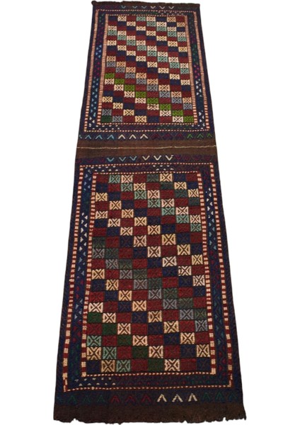 El Dokuma Yün Yolluk Konya Çumra Kilimi 0114 - Antika - Çok Renkli