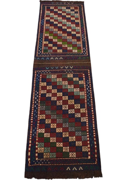 El Dokuma Yün Yolluk Konya Çumra Kilimi 0114 - Antika - Çok Renkli fiyatları