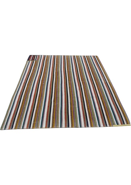 El Dokuma Pamuk Yörük Kilimi 0111 - Yeni - Çok Renkli