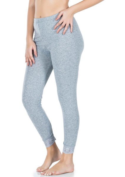 - Paçası Dantelli Kadın Tayt 422