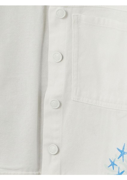 Baskılı Kız Çocuk Jean Ceket fiyatları