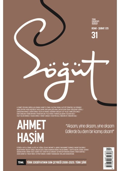 Söğüt Dergi 31.sayı Ocak-Şubat 2025