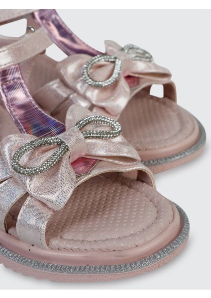 Kız Çocuk Sandalet 31-35 Numara Pudra indirimleri