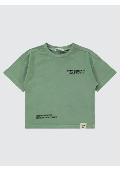 Erkek Çocuk Tişört 2-5 Yaş Haki