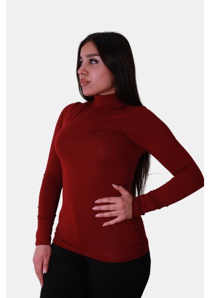 Bordo Kadın Bluz W0010437 fiyatları