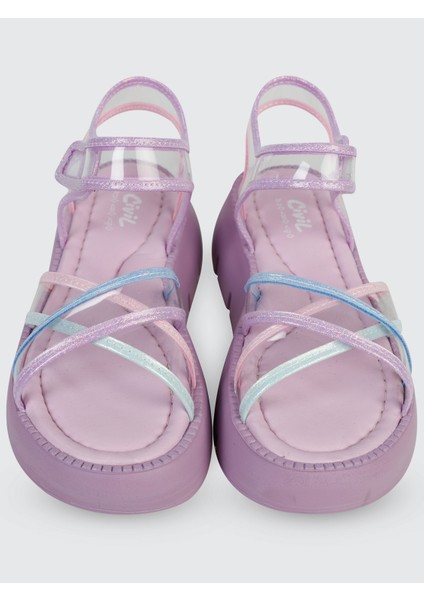 Kız Çocuk Sandalet 32-36 Numara Lila modelleri