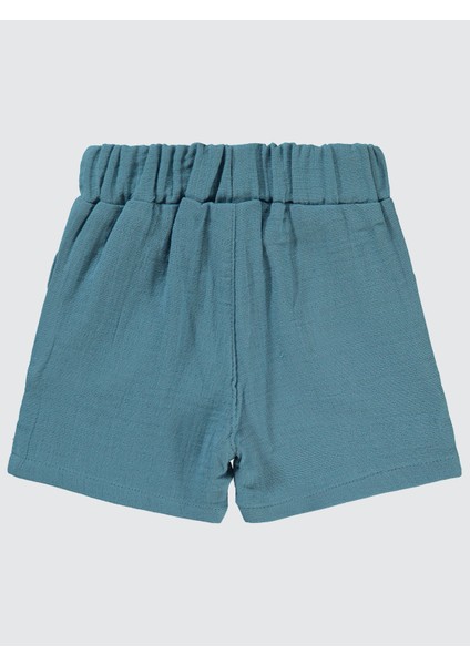 Erkek Çocuk Şort Indigo Renkli Normal Bel Cep Detaylı 6-18 Ay fiyatları