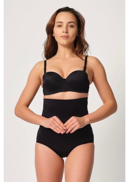 Modlive Siyah Emay 2005 Bel Korseli Pop Up modelleri