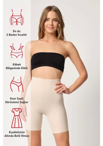 Modlive Ten Emay 2707 Lazer Yüksek Bel Paçalı Korse fırsatları
