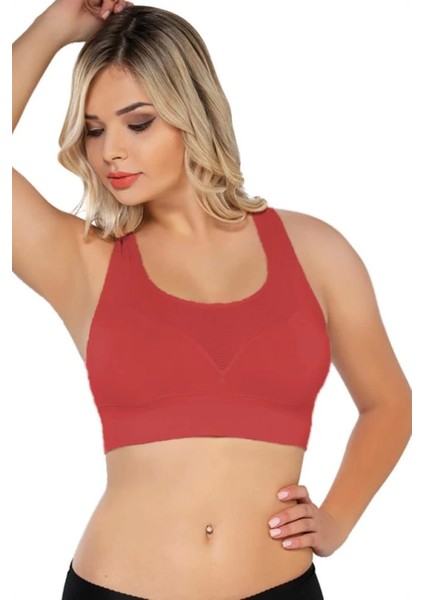 Modlive Coral Emay 4027 Seamless Tül Pedli Toparlayıcı Sütyen Korse