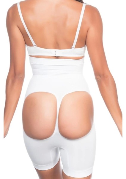 Modlive Beyaz Emay 2033 Popo Açık Boxer Korse indirimleri