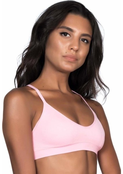 Modlive Pembe Emay 4020 Pedli Ince Askılı Sütyen Korse