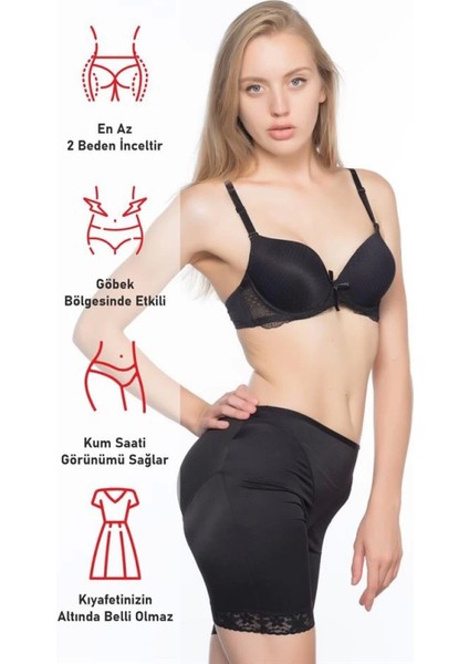 Modlive Siyah Emay 2002 Paça Dantelli Pop Up fırsatları
