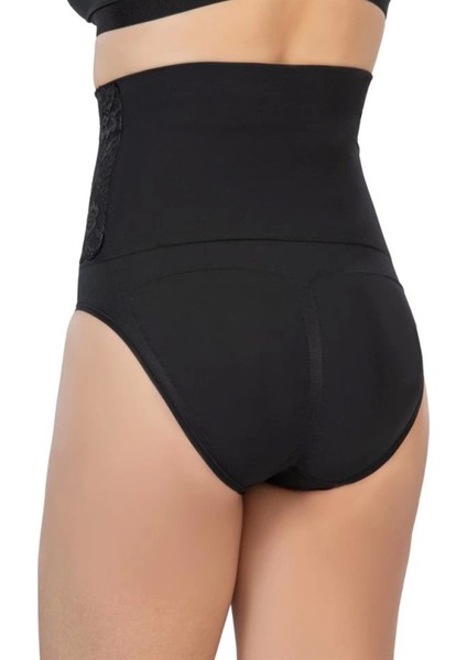 Modlive Siyah Emay 2090 Önü Dantelli Yüksek Bel Slip Korse fiyatları