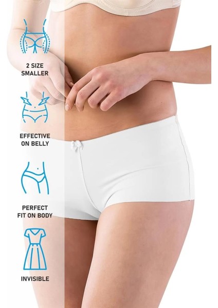 Modlive Beyaz Emay 2812 Boxer Lazer Korse fırsatları