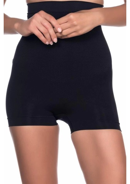 Modlive Siyah Emay 2055 Yüksek Bel Masajlı Boxer Korse modelleri