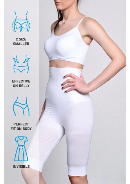 Modlive Beyaz Emay 2015 Yüksek Bel Double Uzun Paçalı Korse indirimleri