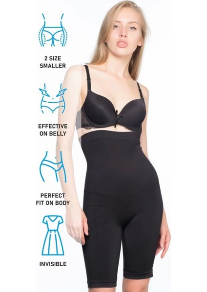 Modlive Siyah Emay 2006 Yüksek Bel Uzun Paçalı Korse indirimleri