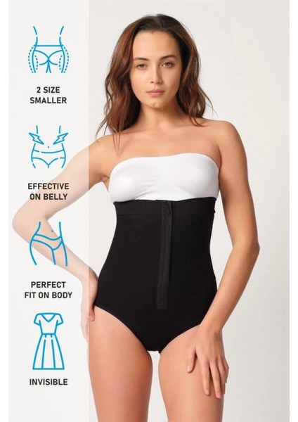 Modlive Siyah Emay 2088 Önden Agraflı Slip Korse indirimleri