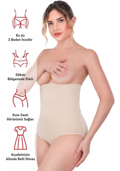 Modlive Ten Emay 2080 Yüksek Bel Çıtçıtlı Slip Korse modelleri