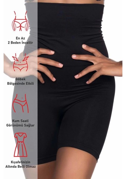 Modlive Siyah Emay 2014 Yüksek Bel Double Paçalı Korse fırsatları