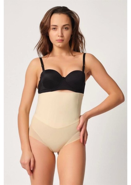 Modlive Ten Emay 2945 Tül Karyokalı Slip Lazer Korse modelleri