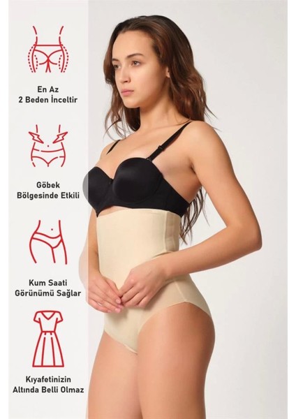 Modlive Ten Emay 2945 Tül Karyokalı Slip Lazer Korse fırsatları