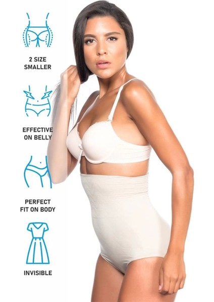 Modlive Ten Emay 2079 Yüksek Bel Desenli Double Slip Korse indirimleri