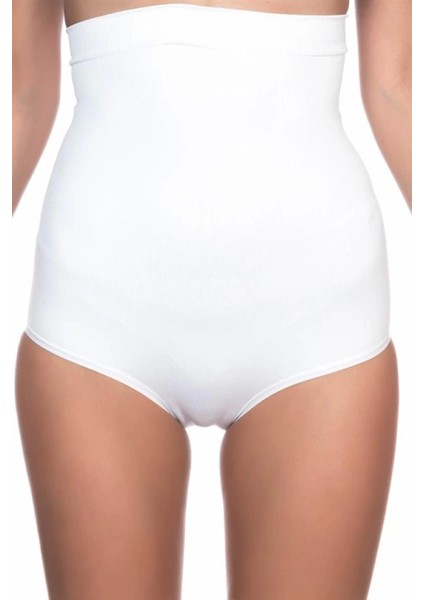 Modlive Beyaz Emay 2008 Yüksek Bel Slip Korse modelleri