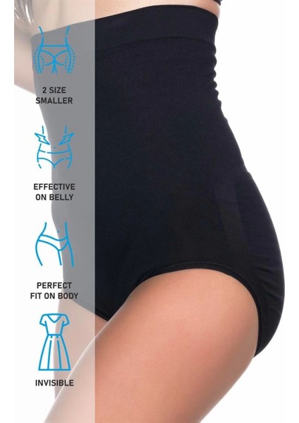 Modlive Siyah Emay 2008 Yüksek Bel Slip Korse indirimleri