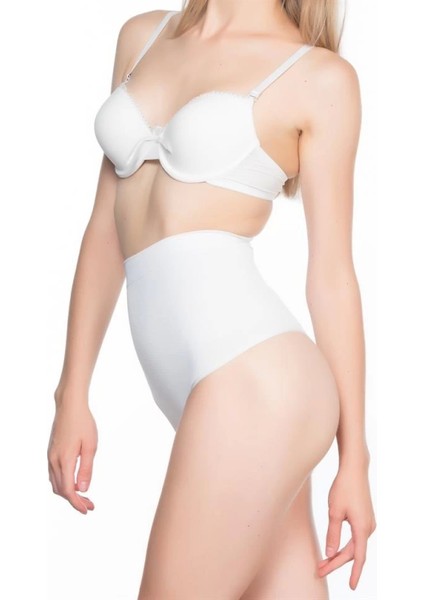 Modlive Beyaz Emay 2054 Masajlı String Korse