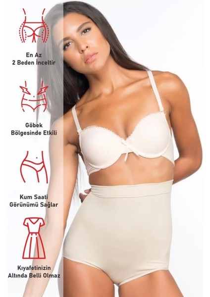 Modlive Ten Emay 2057 Yüksek Bel Masajlı Slip Korse fırsatları