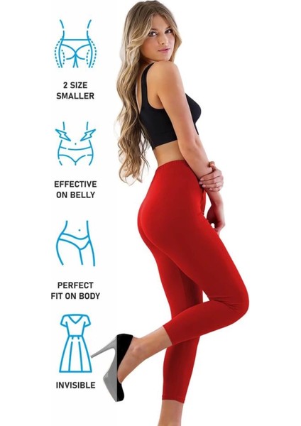 Modlive Kırmızı Mı Emay 7700 Likralı Uzun Battal Tayt modelleri