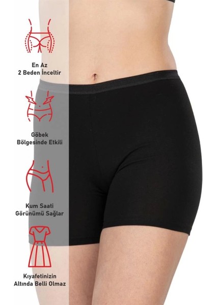 Modlive Siyah Emay 1430 Modal Cotton Mini Tayt modelleri