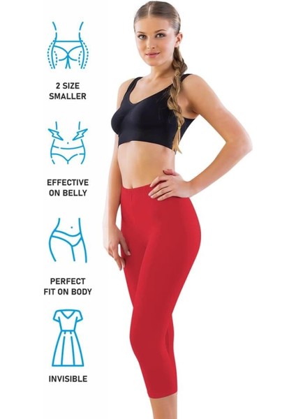 Modlive Kırmızı Mı Emay 7300 Battal Kapri Tayt modelleri