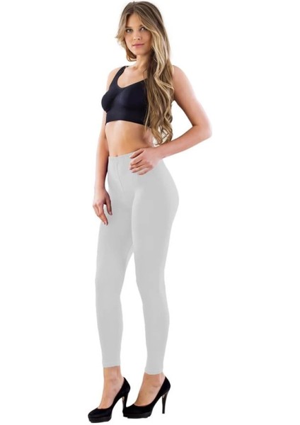 Modlive Beyaz Mı Emay 7000 Full Ligralı Uzun Tayt