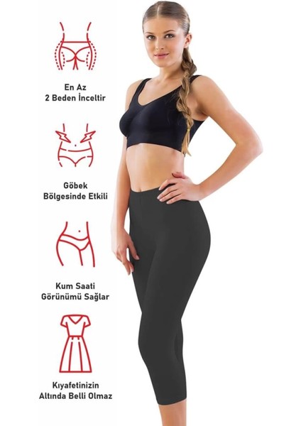 Modlive Siyah Mı Emay 7300 Battal Kapri Tayt fiyatları