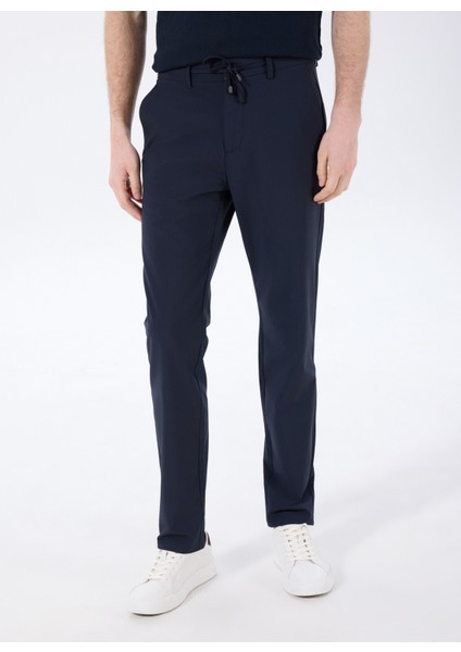 Bağlamalı Bel Normal Paça Lacivert Erkek Chino Pantolon FC5SM-PNT 2756 modelleri