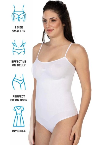 Modlive Beyaz Emay 1927 Ip Askıllı Ripli String Body fırsatları