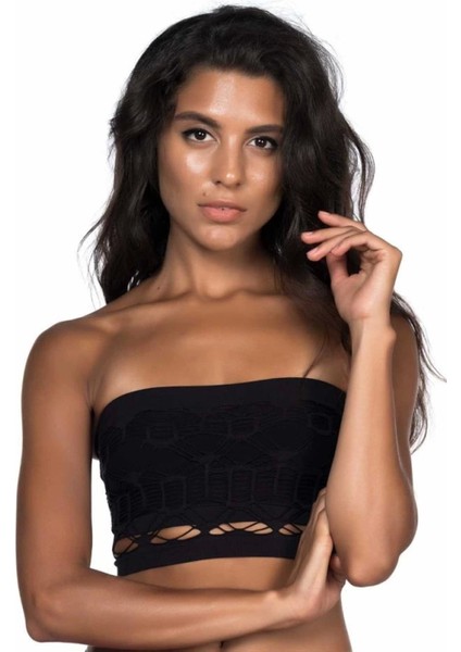 Modlive Beyaz Emay 4050 Double Örgü Straplez Korse fırsatları