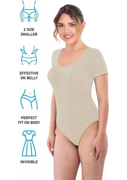 Modlive Ten Emay 1926 Soft Yarım Kollu Body fırsatları