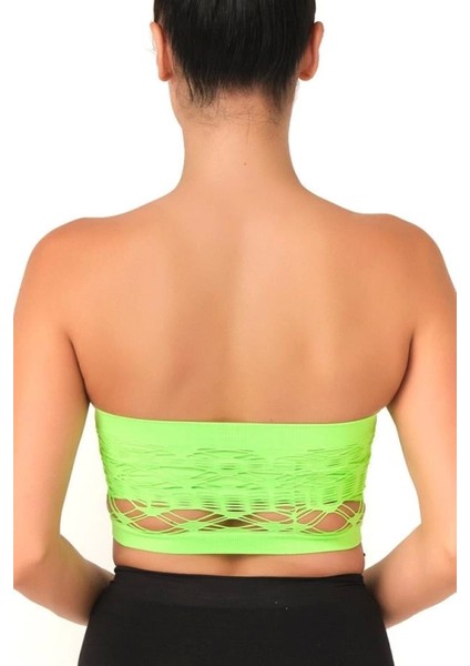 Modlive Yeşil Emay 4050 Double Örgü Straplez Korse fiyatları