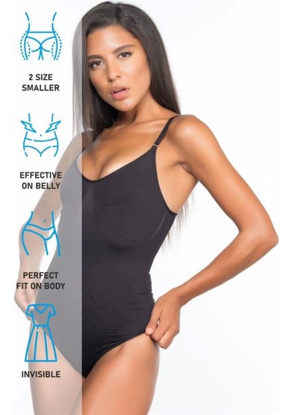 Modlive Siyah Emay 2072 Ince Body Korse indirimleri