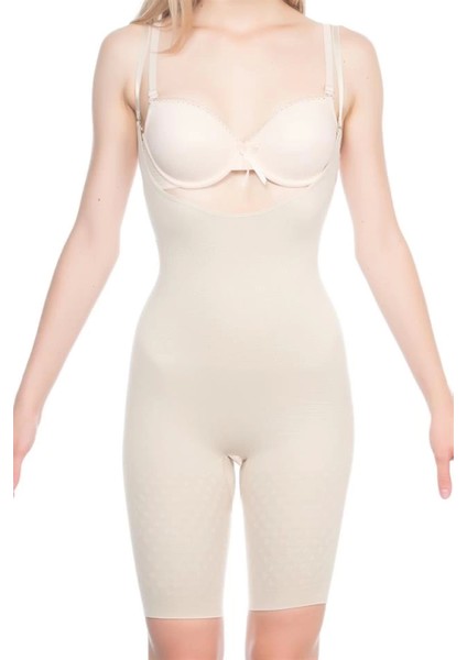 Modlive Ten Emay 2038 Popo ve Göğsü Açık Paçalı Boy Korse modelleri