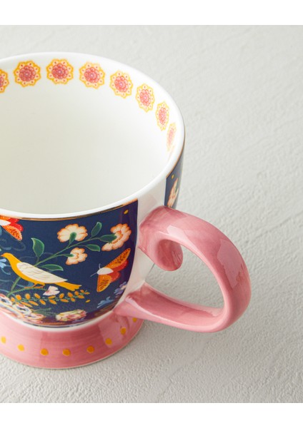 Wingy New Bone China Kupa 460 ml Lacivert