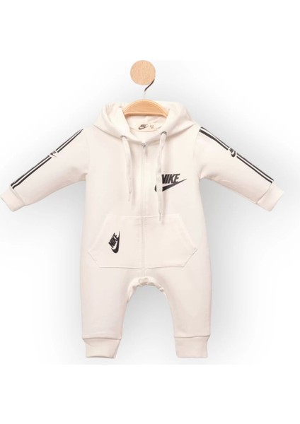 Baby Marka Nke Desen Kapşonlu Tulum 6-24 Ay